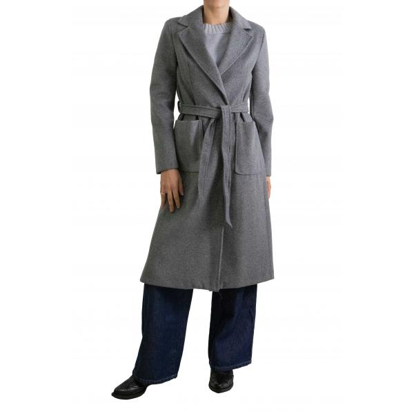 Cappotto Lungo Con Cintura In Vita Please 